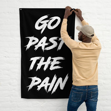 Custom Gym Flags - Motivational Wall Art for Home Gym