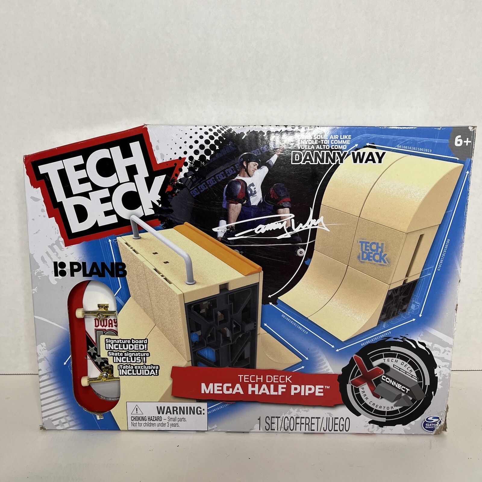 Tech Deck Mega Half Pipe Ramp Plan B Skateboard Danny Way Playset eBay