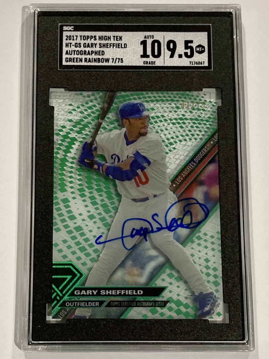 2017 Topps High Tek - Gary Sheffield #HT-GS Green Rainbow
