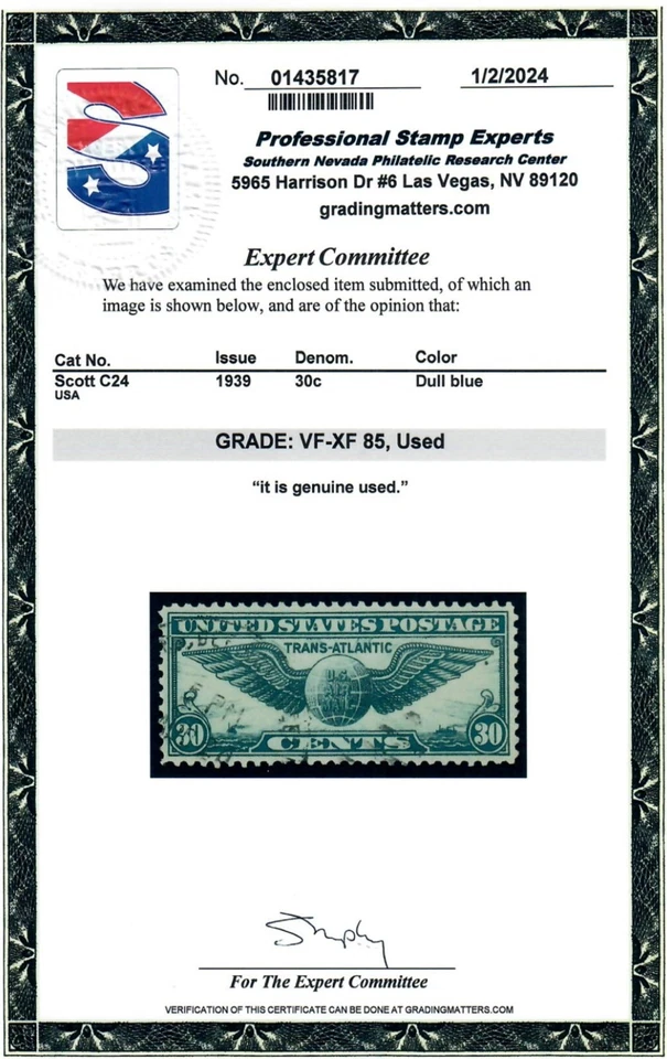 Scott C24 Used Premium Example PSE Graded VF-XF 85 - Image 2 of 2