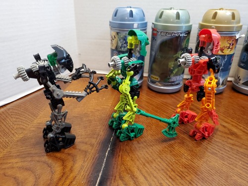 2001 Lego Bionicle ORIGINAL Toa Mata 8531 - 8536 Canister Manual Complete Sets - Picture 13 of 21
