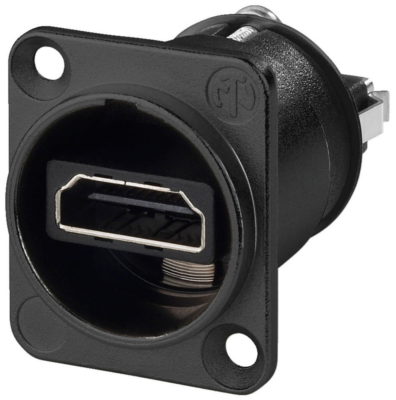 Neutrik NAHDMI-W-B HDMI Adapter (Black - Foto 4