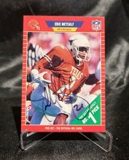Eric Metcalf 1989 Pro Set Rookie Card #489 Autographed 