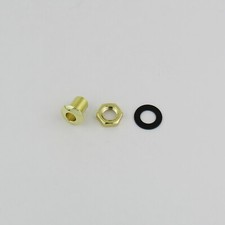 Drum Air Vent with Gasket Brass Finish Length 3/4" Thread Diameter 1/2"