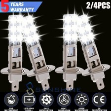 2/4PCS H1 Faros LED de coche de luz alta y baja Bombillas para antiniebla 12V