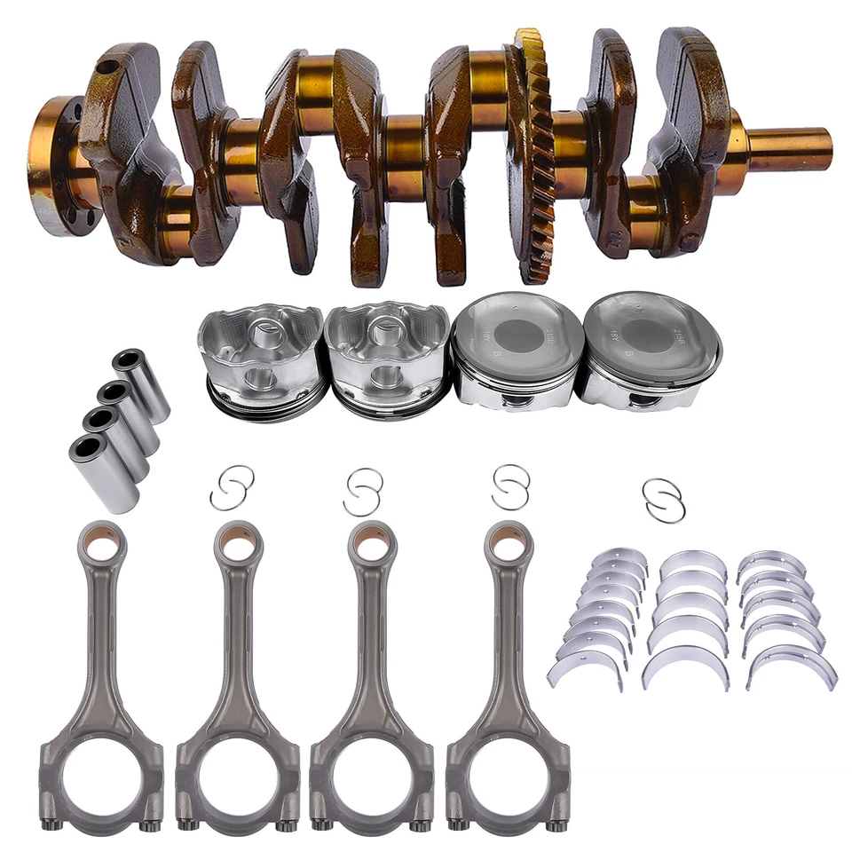 Cigüeñal + Varilla Con + Rodamiento + Pistones para Toyota RAV4 Matrix Camry Scion TC XB Foto 4 de 4