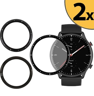 VENTURA24 2X 3D Schutzglas für Amazfit GTR 2 E GTR 3 Pro Panzerfolie Display Schutz Curved