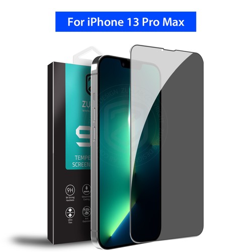 For iPhone 16 16e 15 14 13 12 11 Pro Max XR Plus Privacy Glass Screen Protector - Photo 28 sur 47