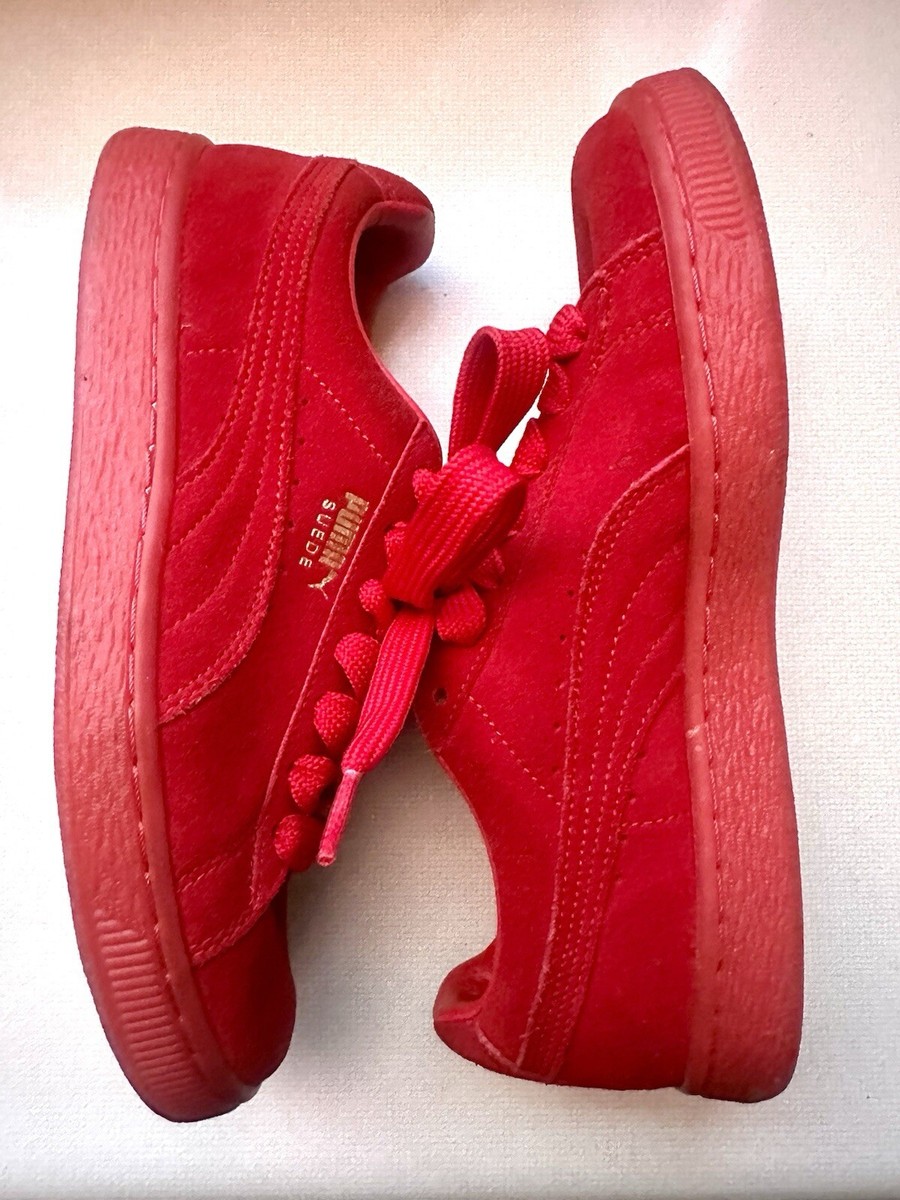 Mono Puma All Red Suede Puma Suede Classic Mono Iced All Red Shoes Men's  Size 6,