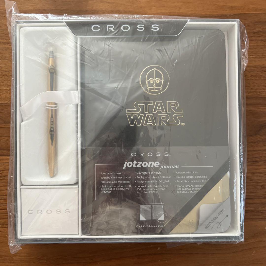 【新品】CROSSクロスクリックジョットゾーンスターウォーズギフトセッC-3PO Cross Star Wars C-3PO Click Ballpoint Pen & Jotto Zone