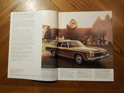 1973 Chevrolet Station Wagon Brochure Caprice Estate Chevelle Vega