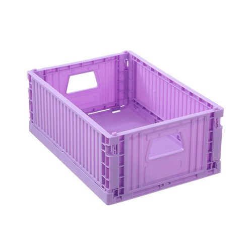 6 x Boxsweden 29x21cm Foldaway Crate Organiser Home Storage Container Assorted - Picture 3 of 9