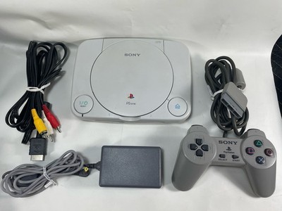 Sony PS One PlayStation Slim PS1 Console w OEM Controller, Cords TESTED/WORKING