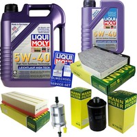 Inspektionspaket 6L Liqui Moly 5W-40 FüR Audi A3 1.8 Tfsi 2.0 TT VW Golf VI EOS