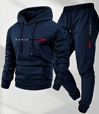 2-pcs Mens Winter Full Tracksuit Hoodie Jogger Sweatshirt Jacket Pants Set new