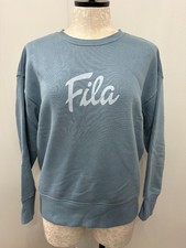 FILA Light Blue Logo Crewneck Sweatshirt Women's Size S