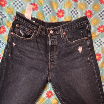 Levi s 501 Skinny Blau Denim W29 L30 Sehr Guter Zustand Used Waschung Jeans