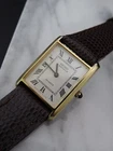 Seiko Lassale Vintage 8420-5099 Gold Tone Tank Rectangle Women Quartz 18mm Watch