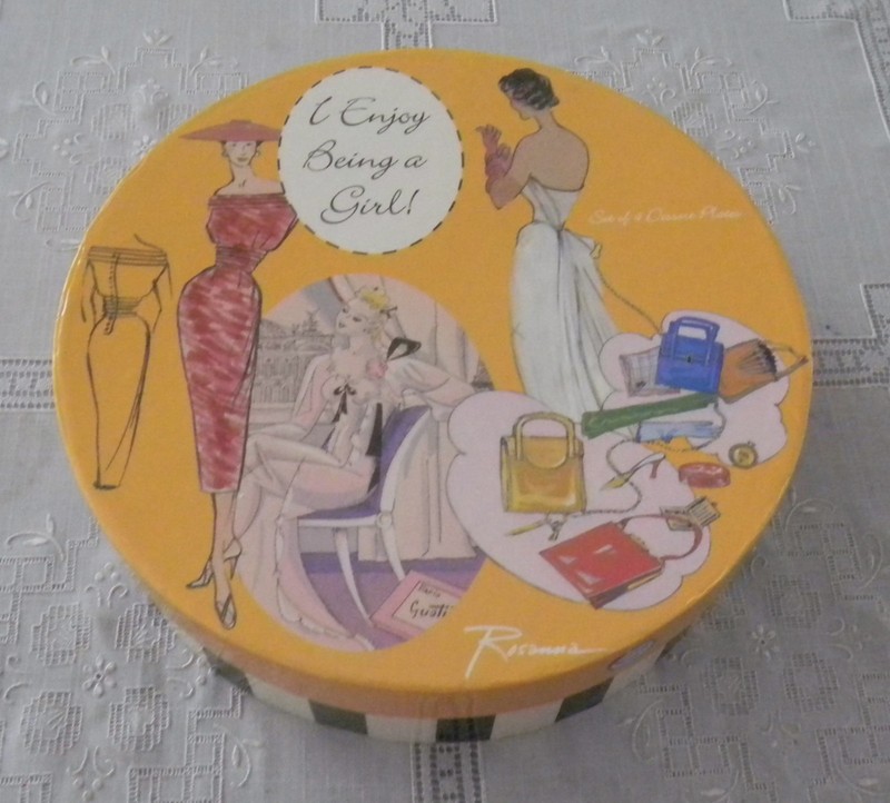I Enjoy Being a Girl COMPLETE SET of 4 Dessert Plates by Rosanna in Original Box