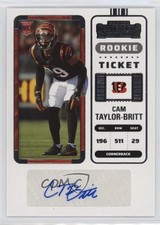 2022 Panini Contenders Rookie Ticket Cam Taylor-Britt #176 Auto 1i9m