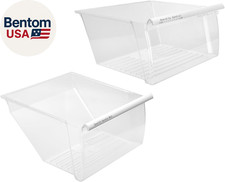  2 PACK UPGRADED 2188656 Upper Refrigerator Crisper Bin  2188664 Lower Frid