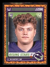 2024 Score-A-Treat #19 J.J. McCarthy Rising Stars Orange Pumpkin