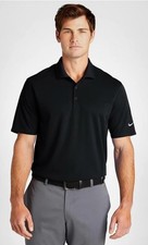 Men&rsquo;s Nike Dri-FIT Micro Pique 2.0 Golf Polo Black/White Swoosh Size 4XL
