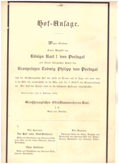 Court announcement mourning Karlsruhe 1908 King Charles I of Portugal and Crown Prince (119)