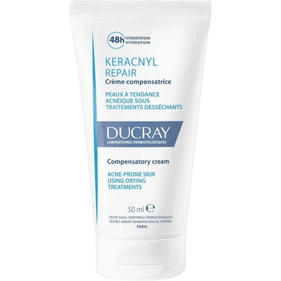 Ducray Keracnyl Repair Compensatory Cream Prevent Dryness Irritation 50ml NEW