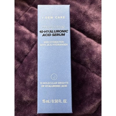 I Dew Care Hydra Vibes 10-Hyaluronic Acid Moisturizer 15ml / 0.50 oz Vegan NEW