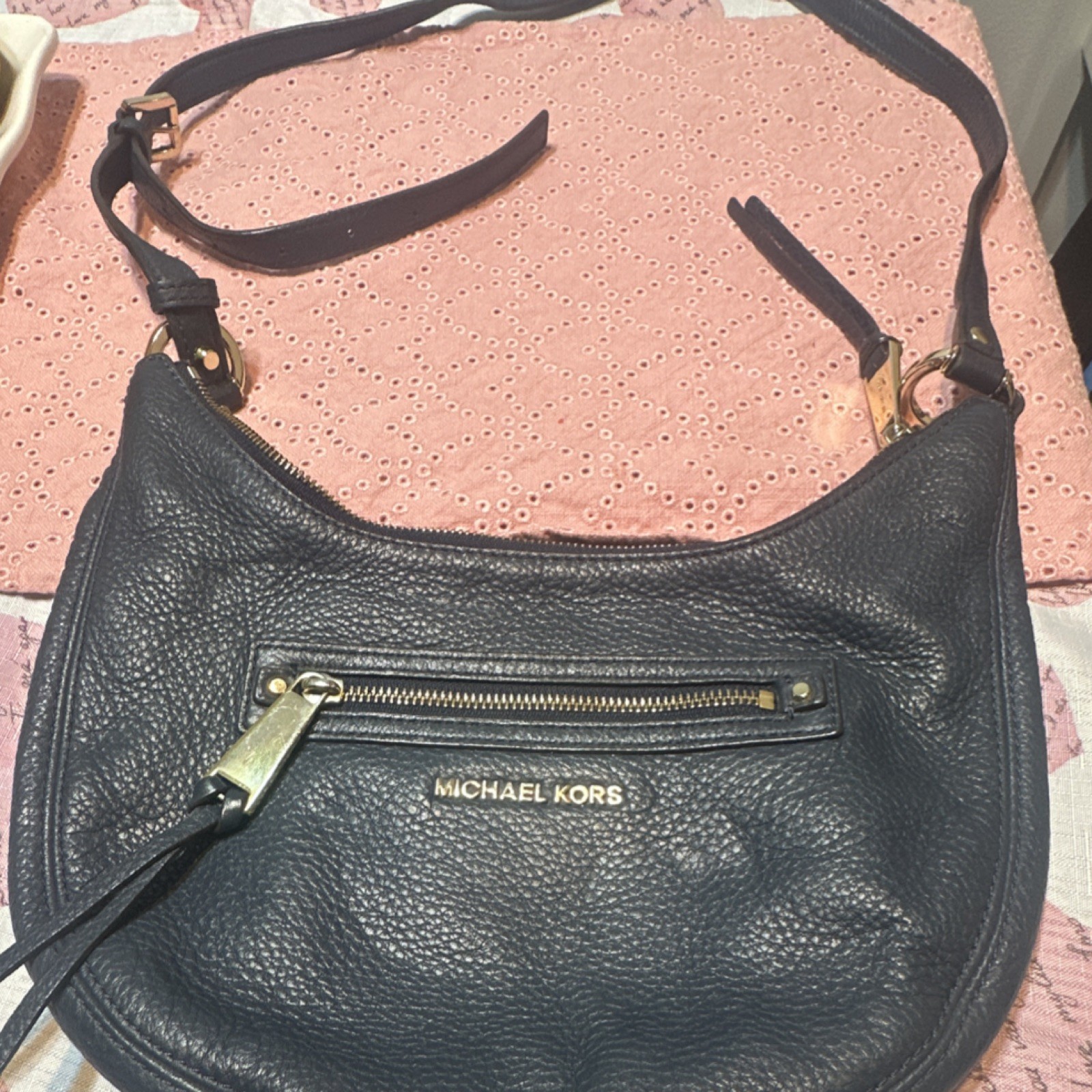 Michael Kors Medium Leather Crossbody Handbag