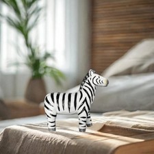 Resin Zebra Model Statue Handmade Craft Animal Sculpture Desktop Decoration for