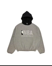 New NBA Essentials Fear of God Hoodie Warm Heather Size  XXL - 2x Extra Large