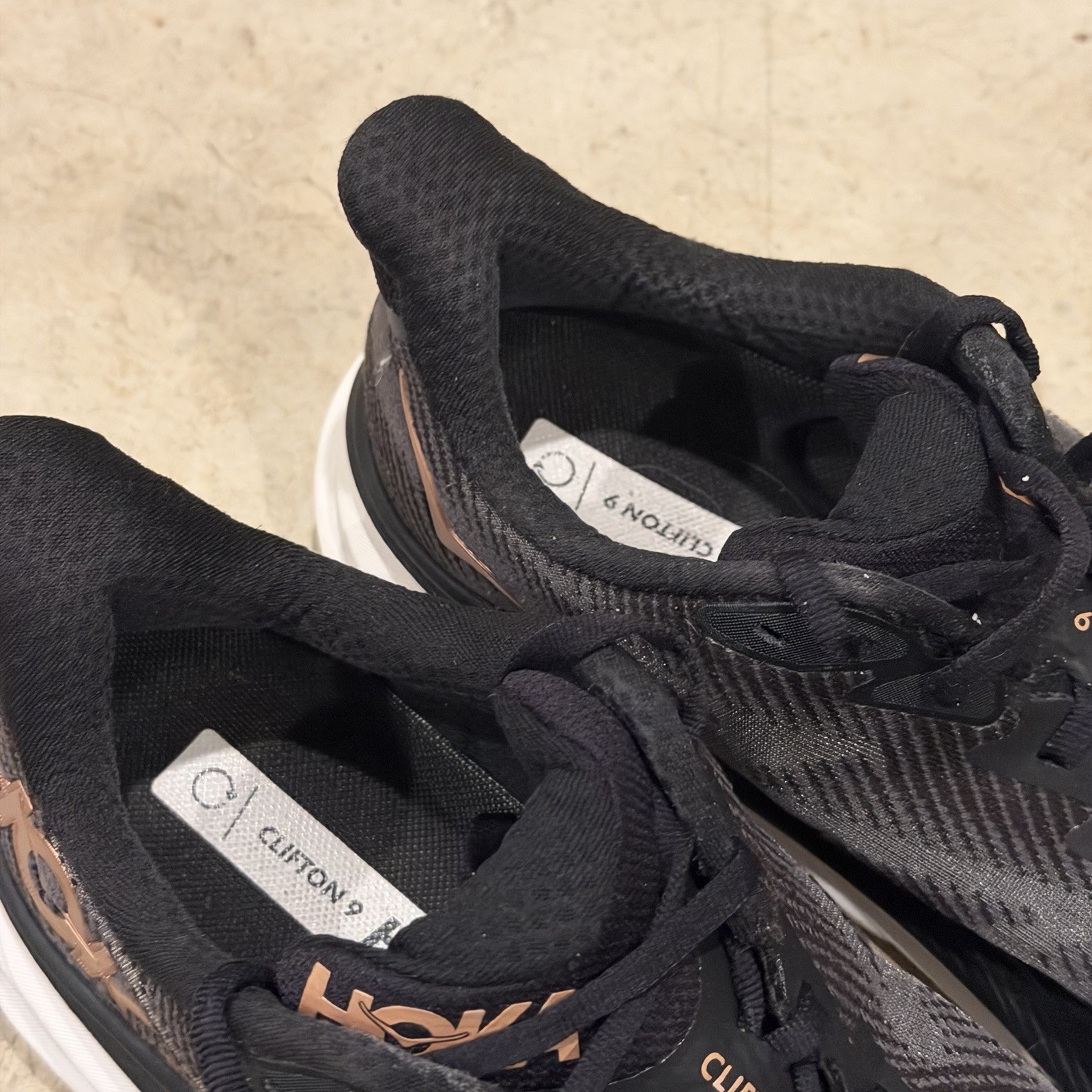 Hoka One One Clifton 9 Blk Rose Running Shoes Women's Size 10B 1127896BRGL thumbnail 3