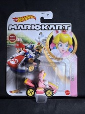 NEW Mattel GRN13 Hot Wheels 1:64 Mario Kart CAT PEACH Standard Kart DieCast Car