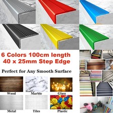 Stair Nosing Rubber 100CM Non-Slip 40 x 25 mm Step Edge Trim Bullnose Strip