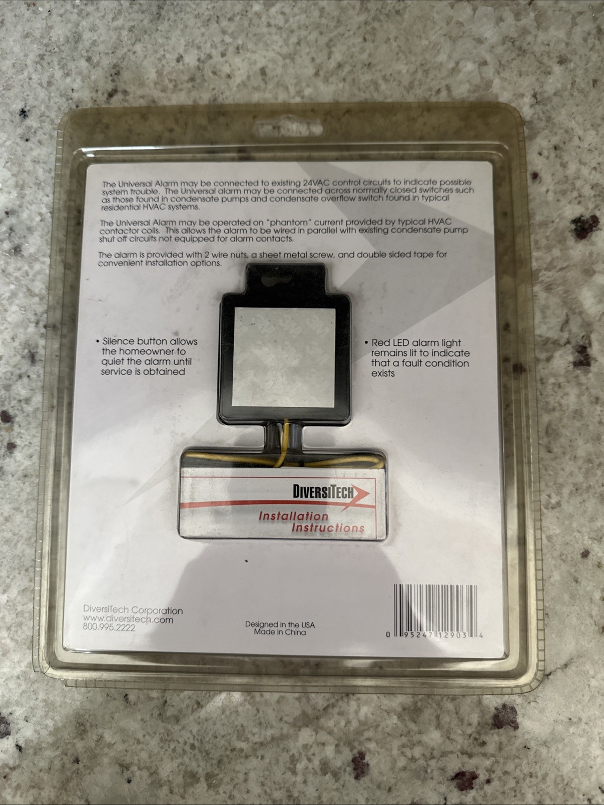 DiversiTech UA-1 Universal Alarm for 24V AC New and Sealed