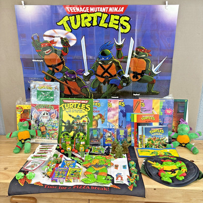 Vintage 1990s Teenage Mutant Ninja Turtles Memorabilia Collectables Lot TMNT 
