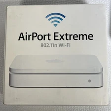 Apple AirPort Extreme Base Station A1408 802.11n WiFi Router - w Power Cord