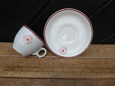 WW1 / WW2 period Red Cross marked Cup & Saucer set - Dunn Bennett & Co.  (2