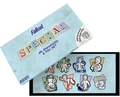 Fallout S.P.E.C.I.A.L. Stats Enamel Pin Pinfinity Box Set Official Pinfinity NEW