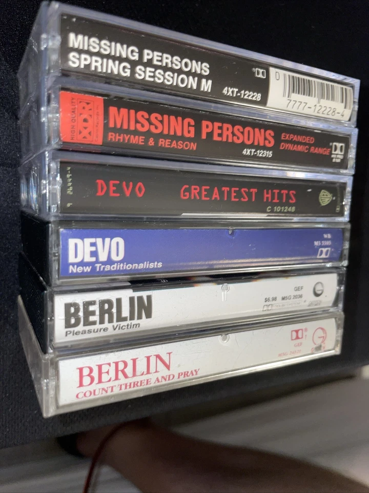 Devo 6 tape lot Greatest Hits Missing Persons Rhyme Reason Spring Session Berlin - Image 4 of 4