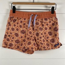 Patagonia Girls Costa Rica Baggies Shorts XL Tropical Bloom Mellow Melon Outdoor