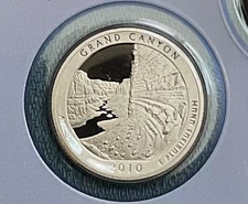 2010 S ATB QUATER GRAND CANYON - ARIZONA CLAD PROOF SINGLE Gem Deep Cameo