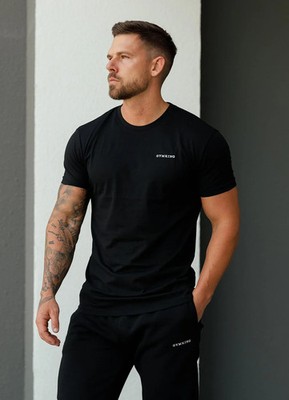 Gym King Fundamental Linear Tee | Muscle Fit T-Shirt