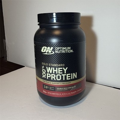 Optimum Nutrition Gold Standard Whey Double Rich Chocolate 31.7oz 24g Gluten-Fr 