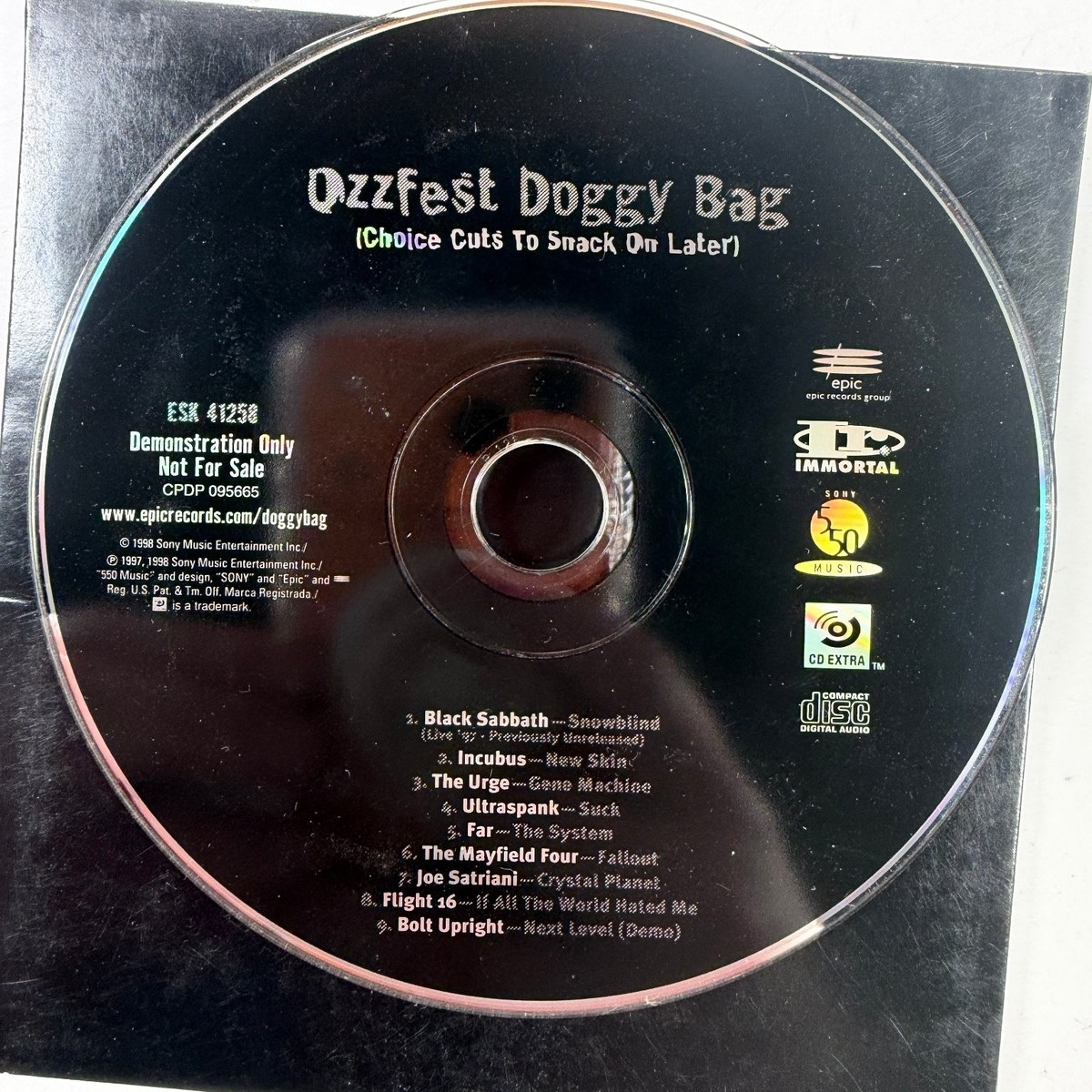 Ozzfest Doggy Bag CD 1998 Promo Compilation Epic Immortal 550