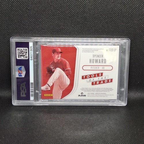 2021 Panini Absolute Spencer Howard RPA #/10 Phillies Independence Hall Patch - Picture 2 of 3