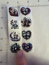 STICKER SHEET: Nightmare Before Christmas Sally Jack Skellington