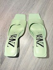 Women’s Zara Mint Green Heels Size 4 Some Slight Wear And Tear As Shown